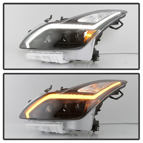 Spyder xTune Projector Headlight Black HID Sequential For Infiniti G37 2009-2013
