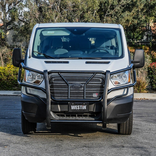 Westin HDX Grille Guard for Black Ford Transit 2015-2021 Heavy Duty Front Bumper
