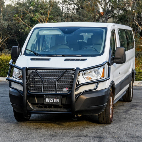 Westin HDX Grille Guard for Black Ford Transit 2015-2021 Heavy Duty Front Bumper