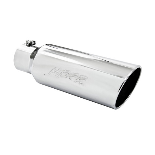MBRP 6in Rolled End Exhaust Tip 4in Inlet T304 Stainless 18in