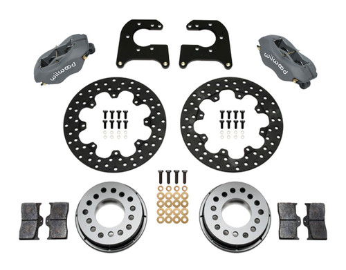 WILWOOD Forged Dynalite Rear Brake Kit for Big Ford with 4-Piston Caliper