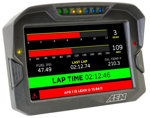AEM CD-7LG Carbon Fiber Digital Race Dash GPS CAN Input for Motorsport/Track