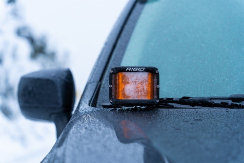 Rigid Industries D-SS Spot Light Amber PRO Lens Widespread Beam Black Housing