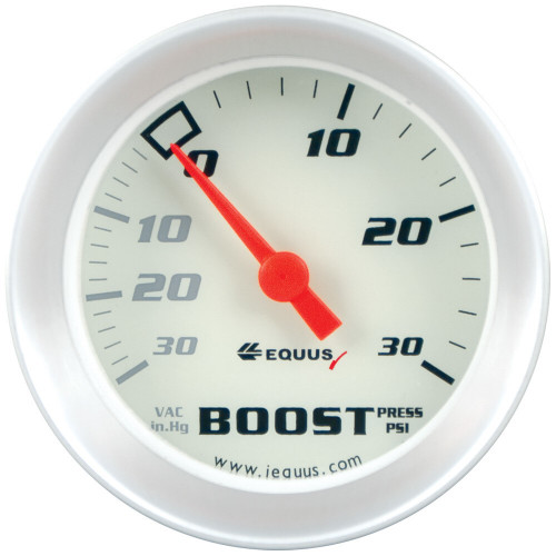 2" Vacuum/Boost Gauge 30 in HG/30 psi - Equus Racing Analog Gauge