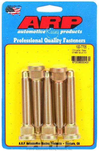 ARP 100-7705 Wheel Stud Kit for Mopar Drum 1/2-20 x 3.125 0.680 Knurl 5pc