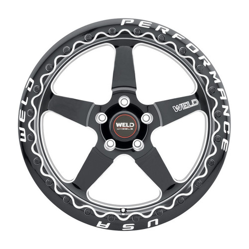Weld Ventura S156 15x10 Drag Wheel for 6x139.7 ET38 Gloss Black 106.1 Bore