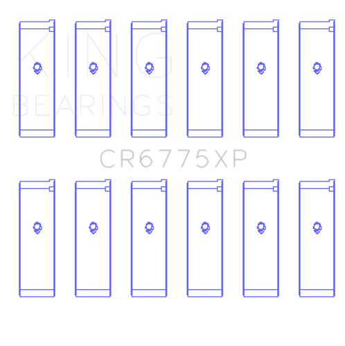 King Engine Bearings Connecting Rod Bearing Set for 200-22 Infiniti FX35 Base V6