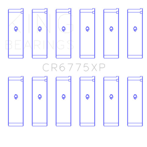 King Engine Bearings Connecting Rod Bearing Set for 200-22 Infiniti FX35 Base V6
