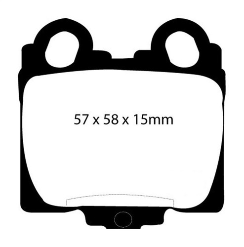 EBC Yellowstuff Rear Brake Pads Lexus GS300 GS430 1998-2005