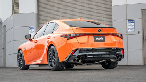 Borla S-Type Axle-Back Exhaust System Lexus RC F IS 500 Black Chrome Tips