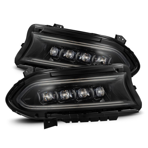 AlphaRex NOVA LED Projector Headlights Dodge Charger 2015-2023 Alpha-Black