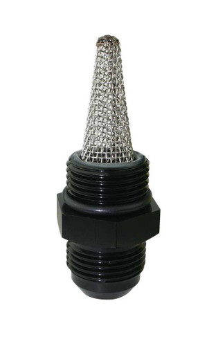 Moroso -12AN Male to Male Adapter Fitting Black Anodized Filter 23961