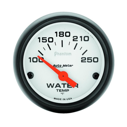 AutoMeter Universal Phantom 52mm Water Temperature Gauge Accurate Engine Monitor