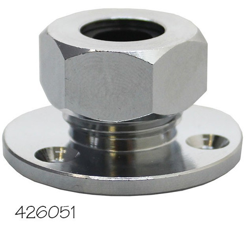 CHROME BRASS CABLE OUTLET For 3/8'