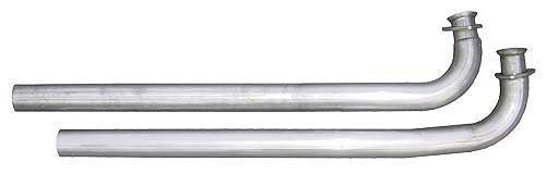 Pypes DGA13S 2.5" Stainless Intermediate Pipes Pontiac 1964-81 Exhaust Pair