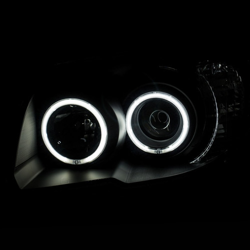 ANZO Projector Headlights w/ Halo Black for 2006-2009 Toyota 4Runner