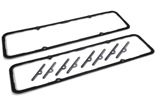 Fel-Pro Valve Cover Gasket Set Small Block Chevy Silicone 0.190 in Thick