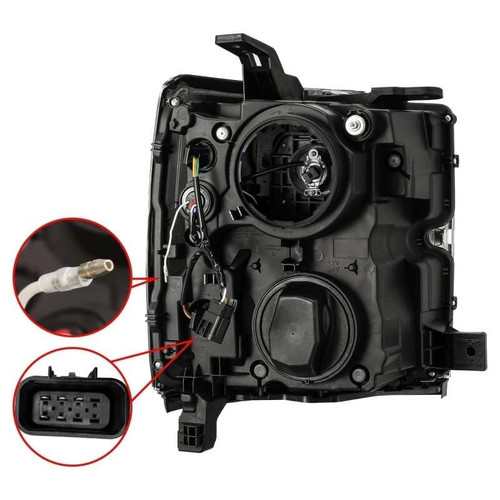 AlphaRex PRO-Series Projector Headlights Chevy Silverado 2500/3500 HD 2015-2016