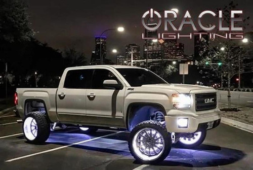 Oracle Lighting 16.5" LED Wheel Rings Illuminated Brake Accent Kit White LEDs