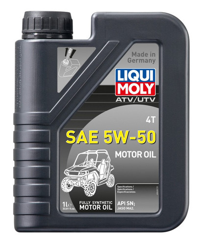LIQUI MOLY 1L ATV 4T Motor Oil SAE 5W50 for 2006-2014 Arctic Cat 4x4 and More
