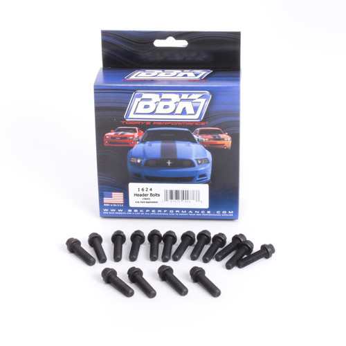 BBK Exhaust Header Bolt Kit M8 1.25 x 30mm for Ford and Chevy (16 pcs)