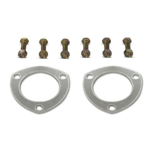 Proform 3in Aluminum Collector Gasket 0.125in Thick 3-Bolt Kit Pair