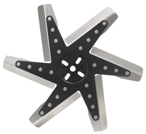 Derale 19115 15 Inch Cooling Fan 6 Blade Steel Stainless Universal Engine