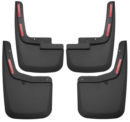 Husky Liners Front & Rear Mud Guards Black for 2015-20 Ford F-150 XL, XLT 2-4WD