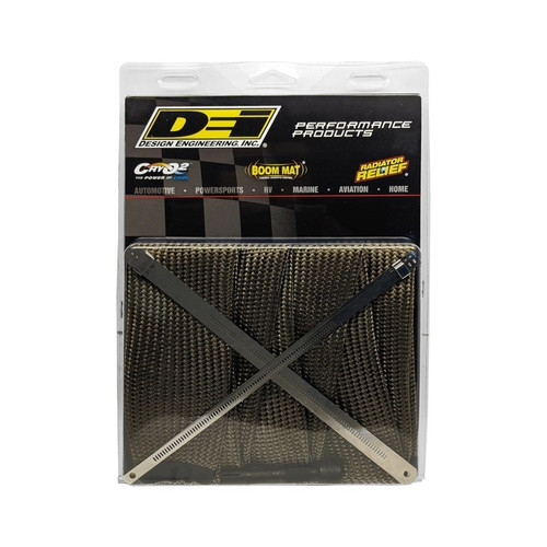 DEI Universal Powersport Titanium Exhaust Sleeve Kit 2 in x 5ft w/ Locking Ties