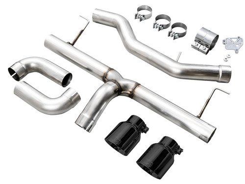 AWE Track Edition Axle-Back Exhaust for BMW 330i 430i  Diamond Black Tips