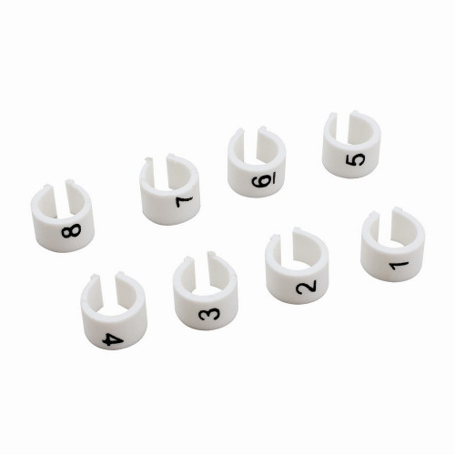Mr. Gasket 8mm Ignition Wire Markers Cylinder Identification Plastic - Set of 8