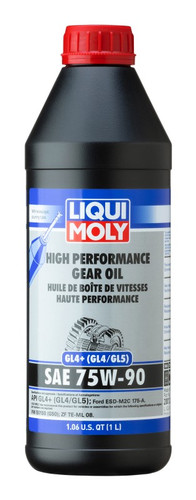 LIQUI MOLY High Performance Gear Oil 75W-90 GL4+ 1L For BMW Audi VW Transmission