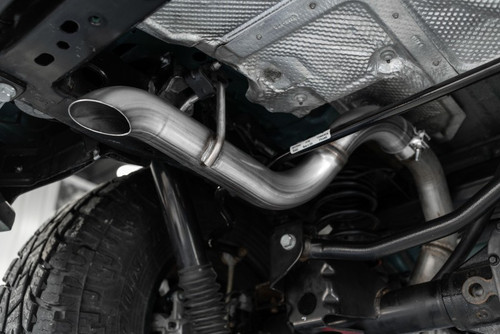 MBRP Armor Plus 2.5in Axle-Back Exhaust for 2018-25 Jeep Wrangler Rubicon/Sahara