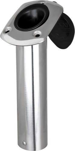 STAINLESS FLUSH ROD HOLDER AND