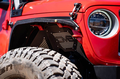 DV8 Offroad Front Inner Fenders Jeep JL Gladiator JT Black
