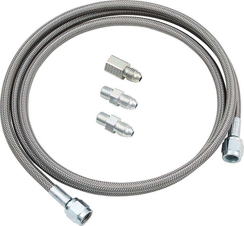 Allstar Performance Gauge Line Kit 48-In 4 AN Fittings PTFE Braided Hose