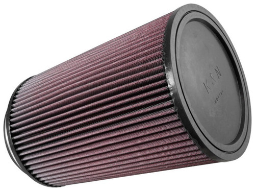 K&N For Universal Rubber Air Filter RU-3220 5 In Flange 6.5x10 Inch Red