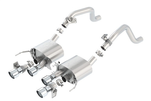 Borla 11875 ATAK Axle Back Exhaust For 2014-2019 Corvette C7 Stingray Quad Tips