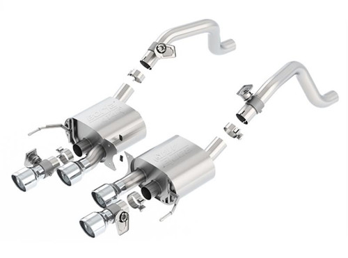 Borla 11875 ATAK Axle Back Exhaust For 2014-2019 Corvette C7 Stingray Quad Tips