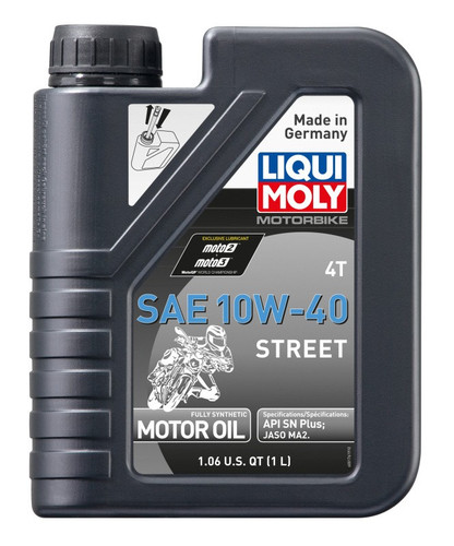 LIQUI MOLY 20054 10W-40 Powersports Synthetic Motor Oil 4T Motorcycle Engine