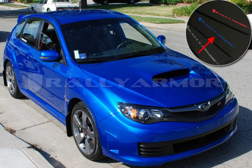 Rally Armor UR Mud Flaps Black Blue Logo For Subaru WRX STI Hatch 2008-2014