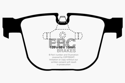 EBC Yellowstuff Rear Brake Pads For BMW 535i 550i 545i 645Ci 650i DP41451R