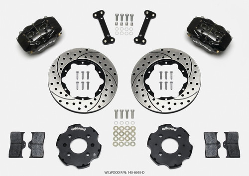 Wilwood Forged Dynalite Front Hat Kit 11in Drilled For Honda Civic & Integra