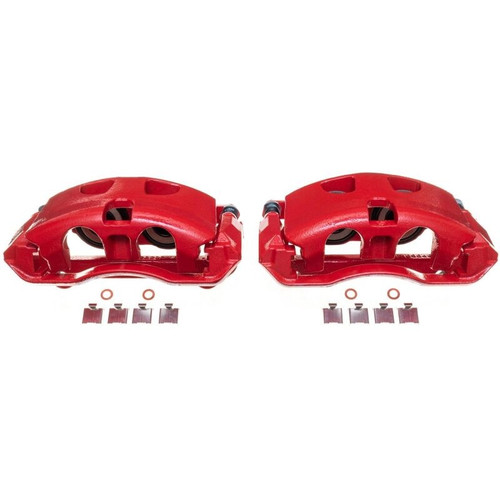 PowerStop Red Powder Coated Brake Calipers Ford F-150 2012-2013 Pair