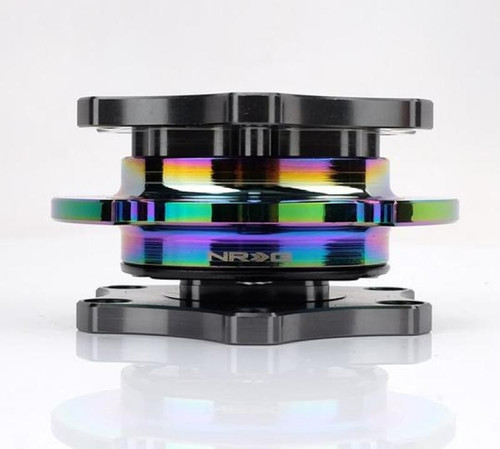 NRG Quick Release Steering Wheel Hub Gun Metal Gold Ring SFI 42.1 SRK-R200