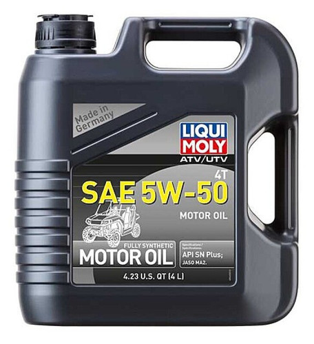 LIQUI MOLY 4L ATV 4T Motor Oil SAE 5W50 Arctic Cat 4x4 DVX Models
