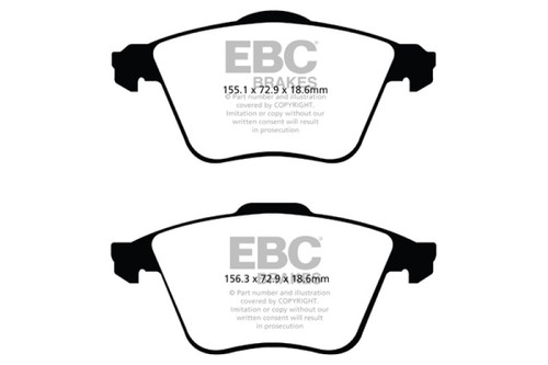 EBC Yellowstuff Front Brake Pads For Mazda 3 2.3L Turbo 2007-2013 DP41574R Kit