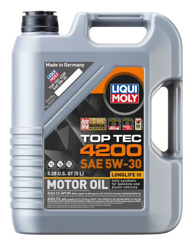 Liqui Moly Top Tec 4200 5W30 Synthetic Motor Oil 5L for VW Audi BMW Mercedes