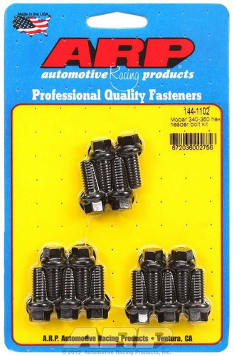 ARP Header Bolt Kit 5/16-18 Chromoly Black Oxide for Mopar V8 Engine - Set of 14
