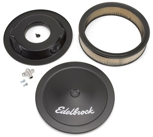 Edelbrock 14in Air Cleaner Assembly Black Powder Coat for 5-1/8 Carb 1223